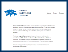 Tablet Screenshot of juniperfunds.com